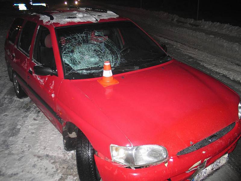 Řidič srazil chodkyni na přechodu v Mošnově ve čtvrtek 7. ledna.