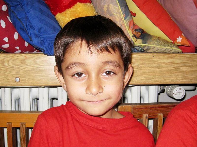 Ernest Šamko, 5 let, Odry: Těším se. Nejvíce asi taky na stavění z kostek.