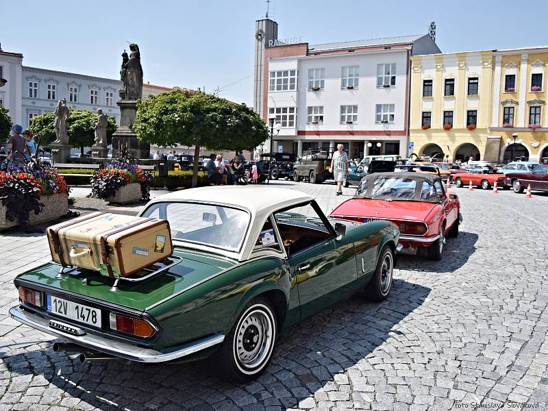 Beskydská rallye v Příboru.