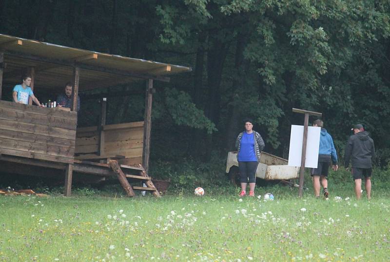 Fotbalgolfové hřiště v Rybí. 