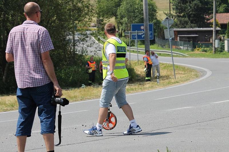 Nehoda autobusu v obci Odry na Novojičínsku.