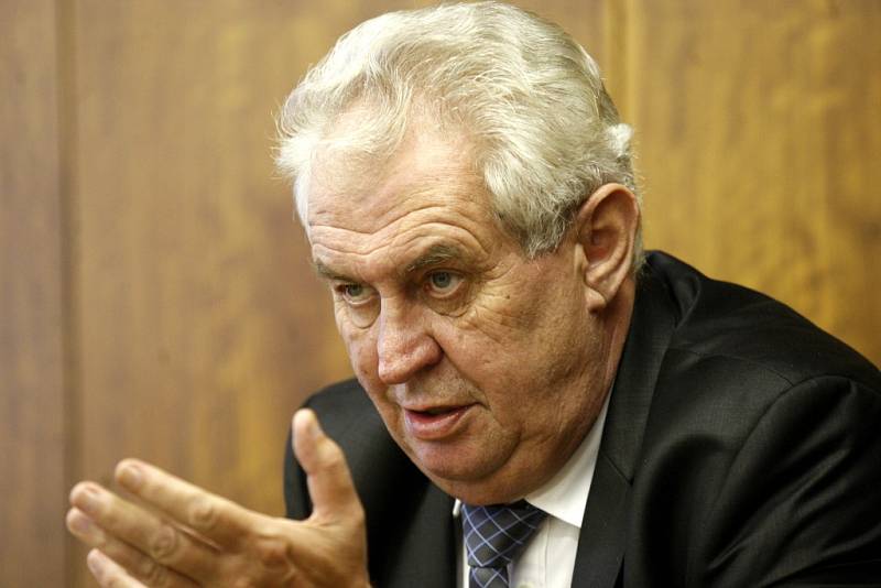 Prezident Zeman při návštěvě a setkání s obyvateli Fulneku. 