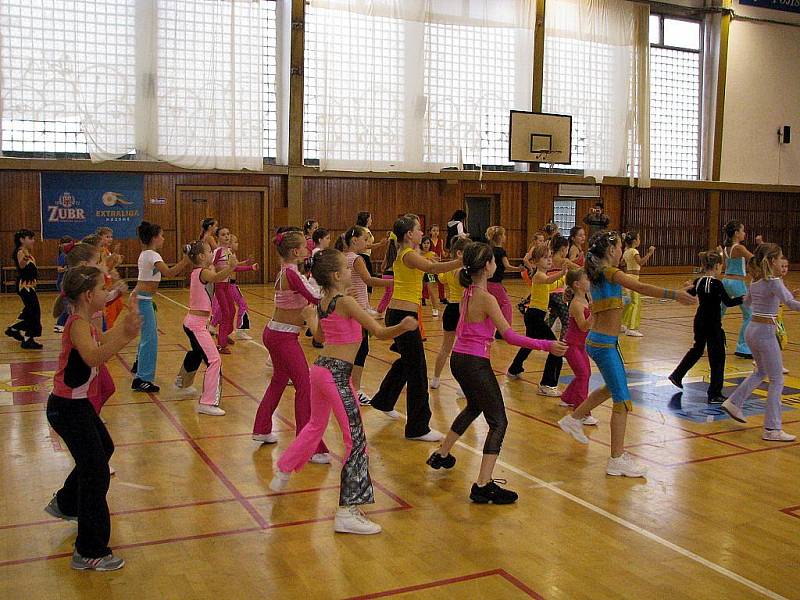 Již šestým rokem se ve sportovní hale při ZŠ Emila Zátopka sešli cvičící v aerobiku, aby se zúčastnili celostátní soutěže DĚTI FITNESS aneb Sportem proti drogám.