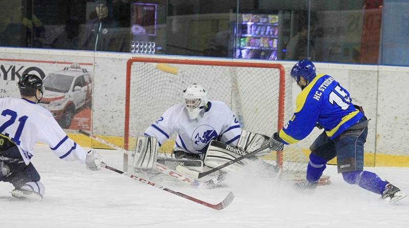 Krajská hokejová liga, 20. kolo HK NOVÝ JIČÍN B – HC STUDÉNKA 5:2 (2:0, 3:0, 0:2)