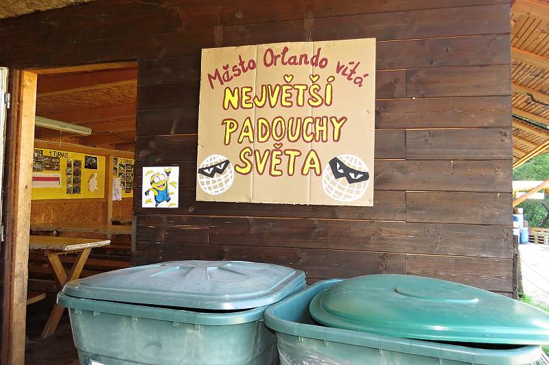 Areál letního tábora Moravská Šipka, srpen 2020. Tábor funguje od roku 2007.