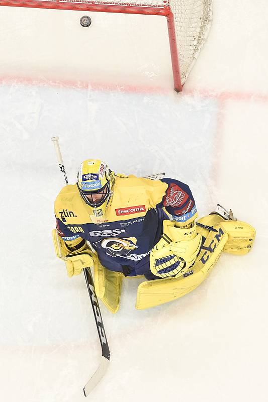 Utkání 32. kola hokejové extraligy: HC Vítkovice Ridera - PSG Berani Zlín, 4. ledna 2019 v Ostravě. Na snímku (zleva) Štůrala Tomáš.