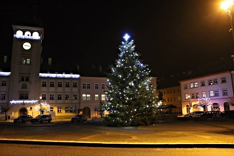 Vánoční strom ve Fulneku.