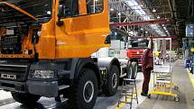 Výrobní hala kopřivnické automobilky Tatra Trucks. 
