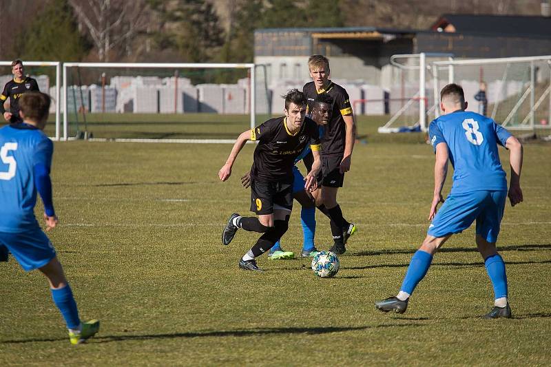 Frenštát  prohrál gólem v nastavení. Foto: Lubomír Mazoch