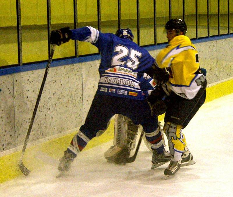 Hokejisté Studénky porazili v krajské lize Orlovou. 