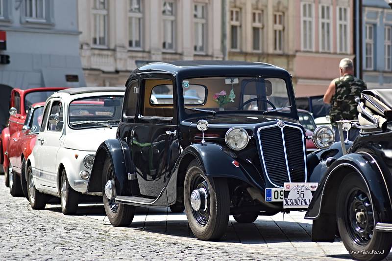 Beskydská rallye v Příboru.