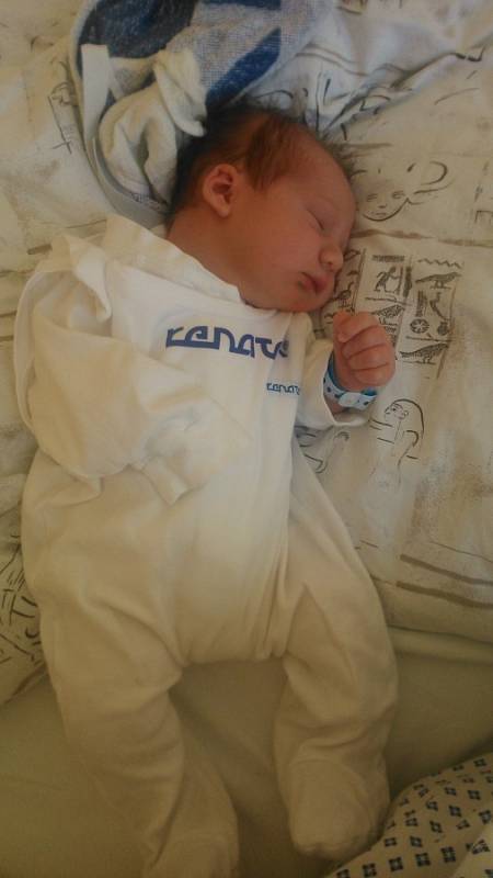 LUKÁŠ KOCMICH, Hladké Životice, nar. 28. 4. 2016, 49 cm, 3,40 kg. Nemocnice Nový Jičín. 