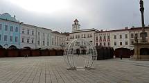 Masarykovo náměstí v Novém Jičíně 24. listopadu 2022.