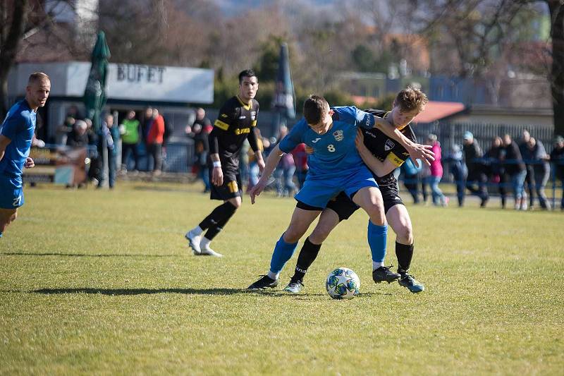 Frenštát  prohrál gólem v nastavení. Foto: Lubomír Mazoch