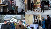 Pohřeb Karla Lopraise, sobota 22. ledna 2022, Frenštát pod Radhoštěm.