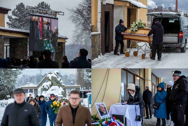 Pohřeb Karla Lopraise, sobota 22. ledna 2022, Frenštát pod Radhoštěm.