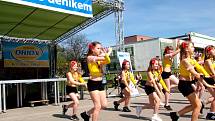 Družstvo aerobicu Renča nacvičuje 1. rokem na soutěž skupinových choreografií, jsou to dívky ve věku 8 - 11 let. 