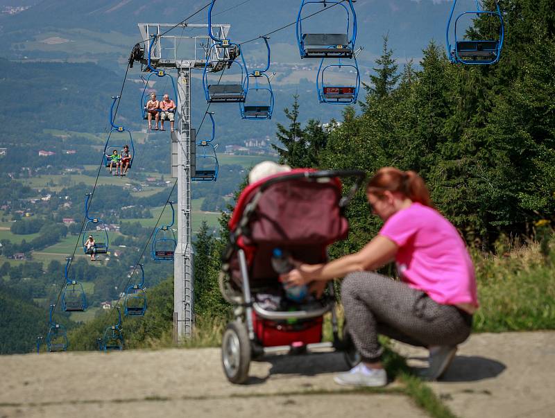 Lanovka na Pustevnách.