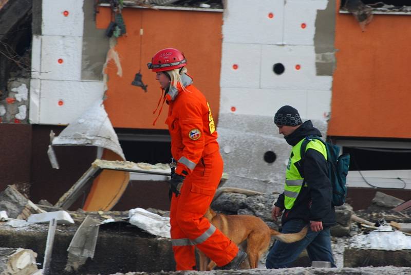 V panelovém domě ve Frenštátě pod Radhoštěm došlo k výbuchu plynu a následnému požáru.