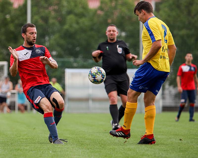 Fotbal, TJ UNIE Hlubina - ŠSK Bílovec, 22. srpna 2020 v Ostravě.