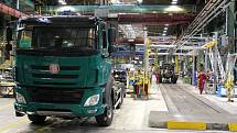 Výrobní hala kopřivnické automobilky Tatra Trucks. 