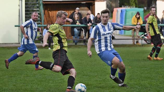 Zápas 9. kola okresního přeboru mužů Bartošovice - Studénka 4:2.