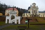 Fulnecký farní kostel Nejsvětější Trojice. 