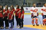 Po slavnostním zahájení mistrovství světa veteránů v in-line hokeji porazila Česká republika Velkou Británii 10:2.