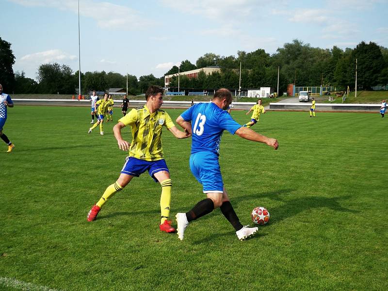 Zápas 4. kola fotbalové I.B třídy, skupiny D FC Kopřivnice - FK Tísek 5:0, hráno 21. srpna 2021.