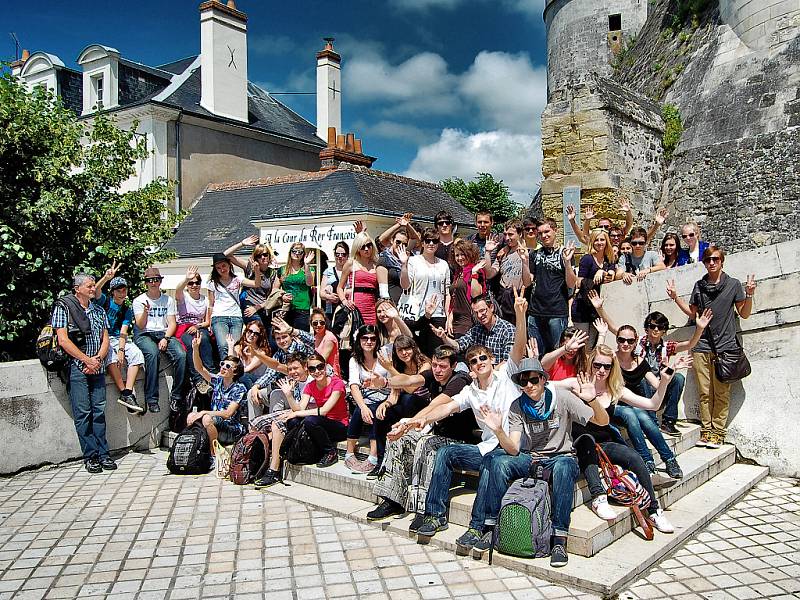 Fotografie ze zámku Amboise.