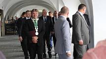 Ve středu 6. září přijel, v rámci páté oficiální návštěvy Moravskoslezského kraje, prezident Miloš Zeman také do Nového Jičína.