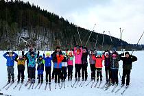 Soustředění dětí z kroužku Běh na lyžích ZŠ Tyršova 913 Frenštát pod Radhoštěm.