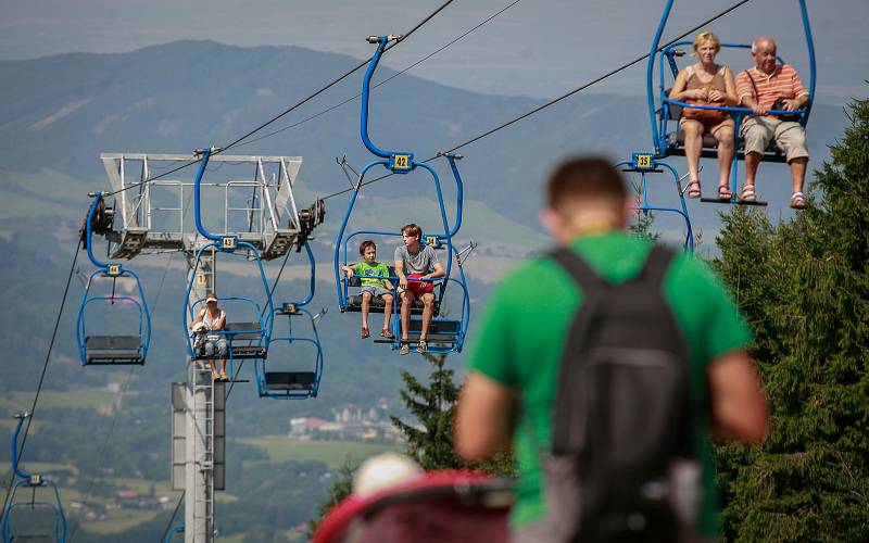 Lanovka na Pustevnách.