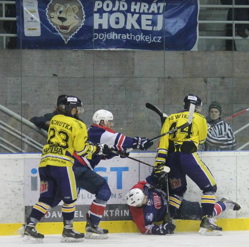 HC Tatra Kopřivnice - Draci Šumperk 3:2 SN (1:0, 1:0, 0:2 – 0:0, 1:0)