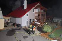 Požár pálenice, Fulnek, Novojičínsko, zásah hasičů, 23. října 2023.