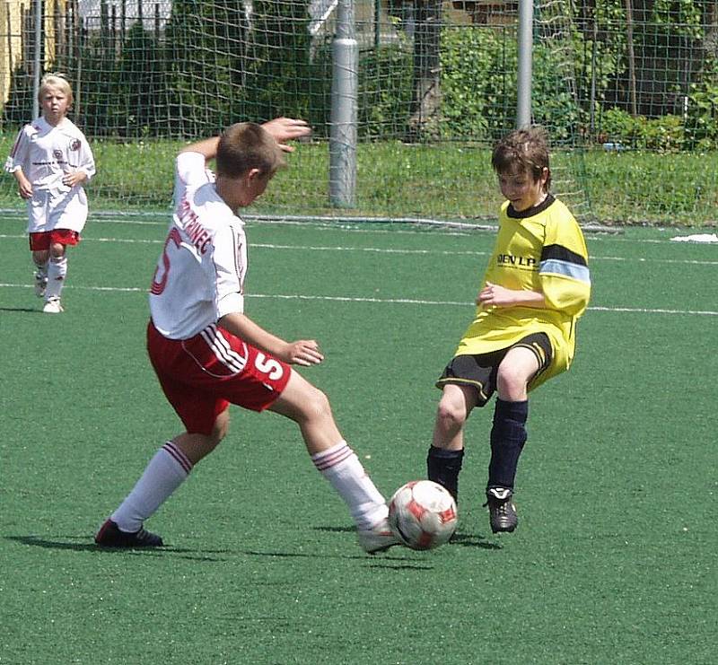 Mladší žáci TJ Nový Jičín porazili ve 23. kole krajského přeboru Třinec B.