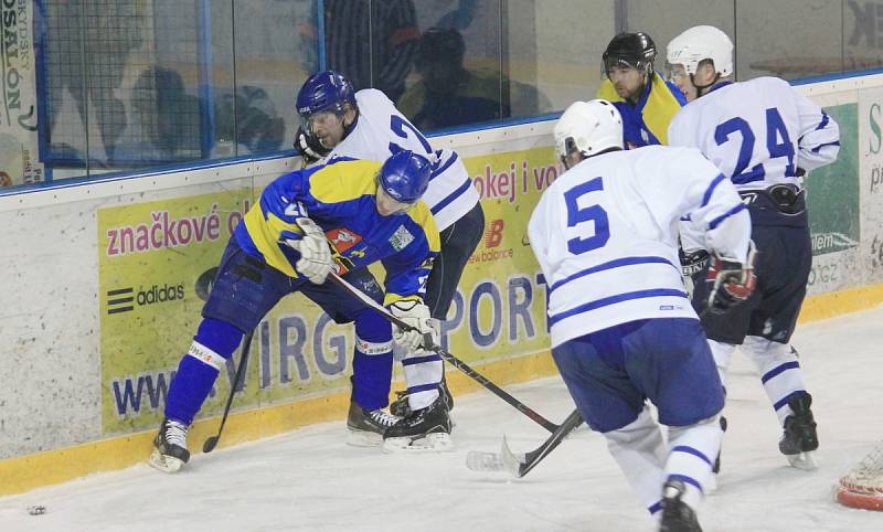 Krajská hokejová liga, 20. kolo HK NOVÝ JIČÍN B – HC STUDÉNKA 5:2 (2:0, 3:0, 0:2)