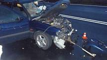 Ve čtvrtek 2. září došlo na silnici I/48 u Starého Jičína k nehodě dvou osobních vozidel.