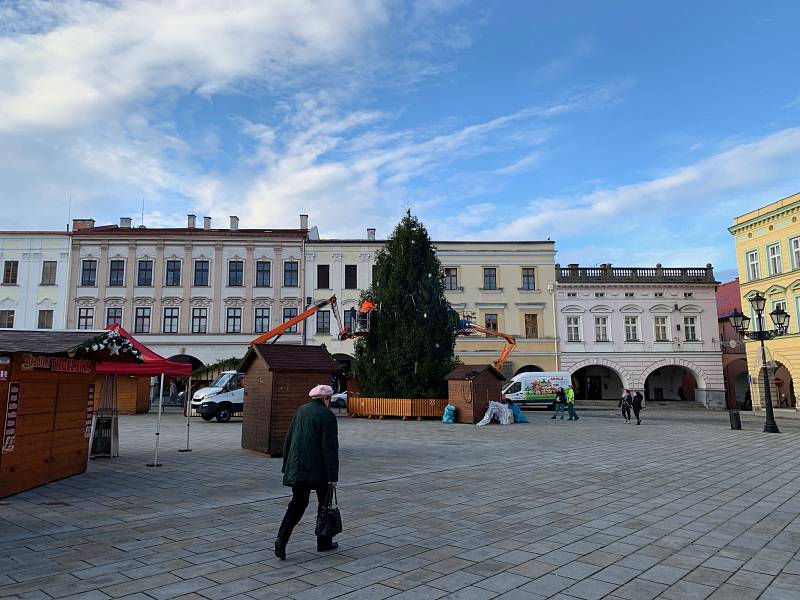 Novojičínské Masarykovo náměstí.