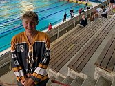 Plavec David Koutný z PK Nový Jičín v bazénu na reprezentačním soustředění v únoru na Lanzarote a na závodech ve francouzském Marseille.