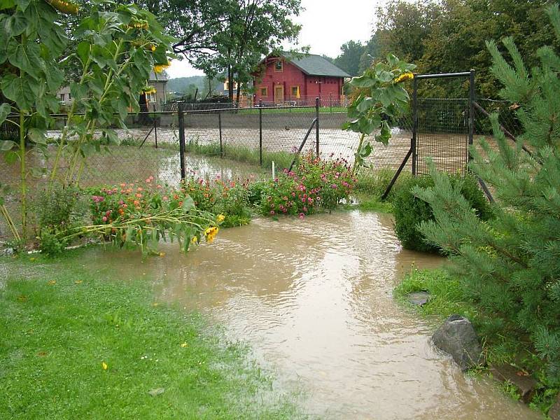 Povodeň v Bravanticích.