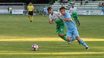 Fotbalisté Bzence (v zelených dresech) porazili Lednici 4:1.