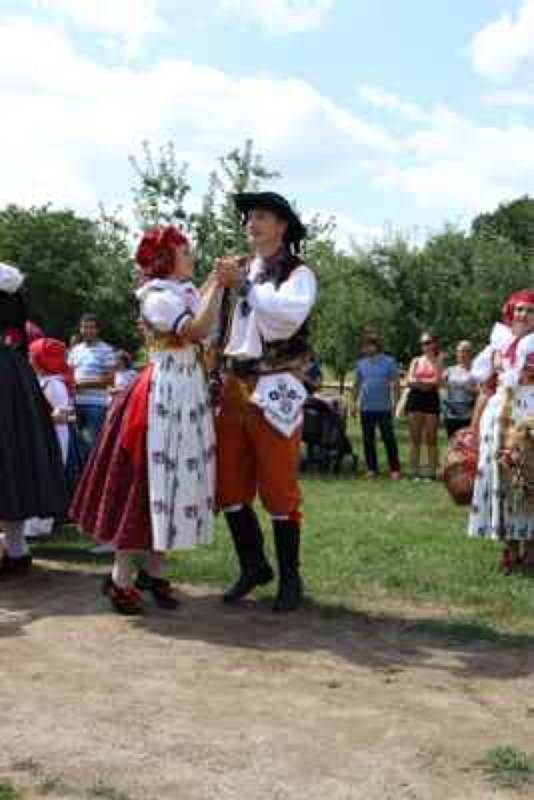 Dožínky ve skanzenu jsou ve Strážnici již tradiční folklorní akcí.