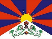Tibetská vlajka - ilustrační fotografie.