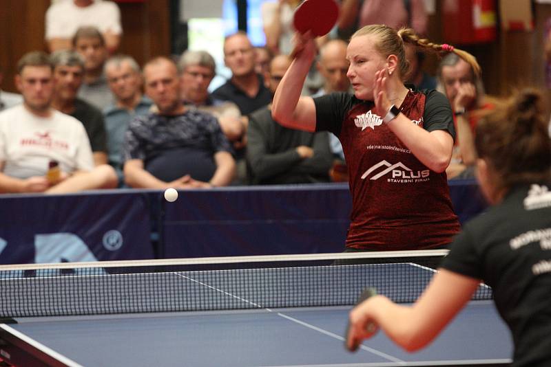 Stolní tenistky Hodonína v prvním finále play-off ženské extraligy porazily Moravský Krumlov.
