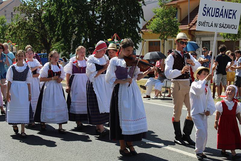 Mezinárodní folklorní festival Strážnice 2017, průvod městem.