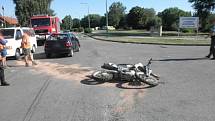 Ve středu boural mladý motorkář ve Velké nad Veličkou.