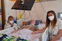 O věčně pozitivně naladěného Libora Skřivánka se starají na Oddělení následné intezitvní péče brněnské nemocnice SurGal