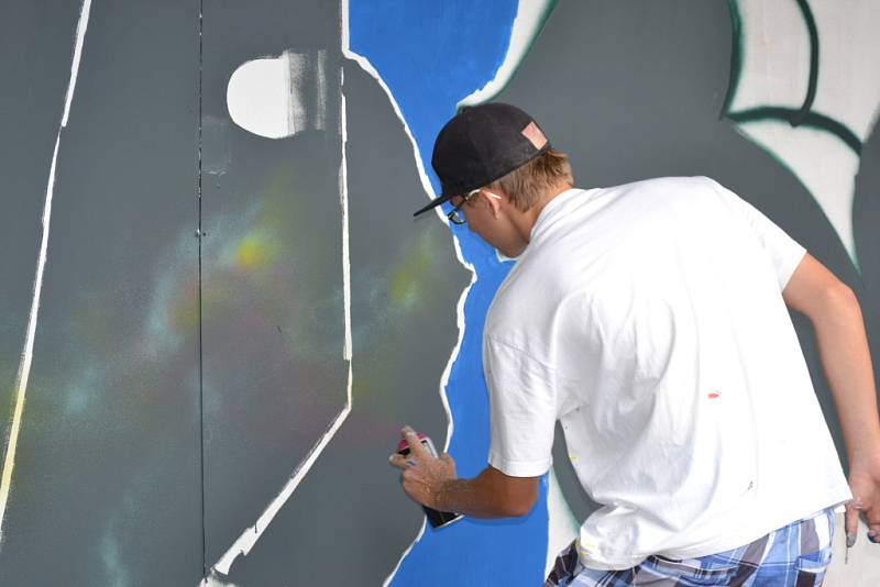 První Graffiti jam se konal v sobotu 21. července v Hodoníně.