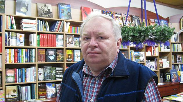 Majitel knihkupectví Jan Bůžek.